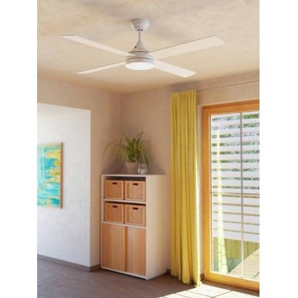 Eglo - LED loftventilator LED/20W/230V 3000/4000/5000K + fjernbetjening hvid