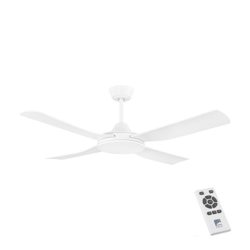 Eglo - Loftventilator 52W/230V + fjernbetjening hvid