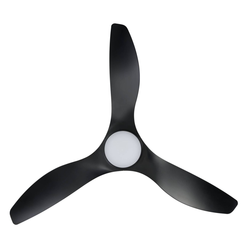 Eglo - LED loftventilator LED/19W/230V Ø 132 cm sort + fjernbetjening