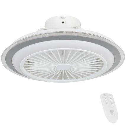 Eglo - LED loftventilator dæmpbar LED/25,5W/230V hvid/grå 2700-6500K + fjernbetjening