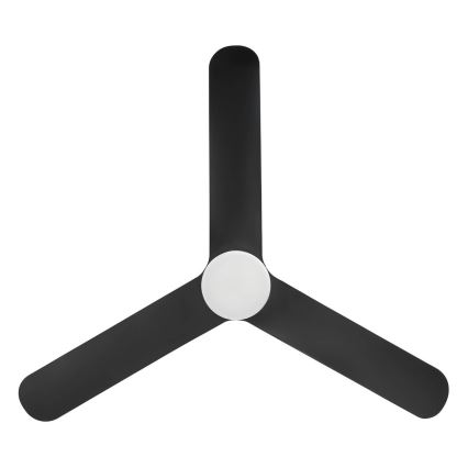 Eglo - Dæmpbar LED-loftventilator LED/17W/230V 3000/4000/5000K Ø 132 cm sort + fjernbetjening