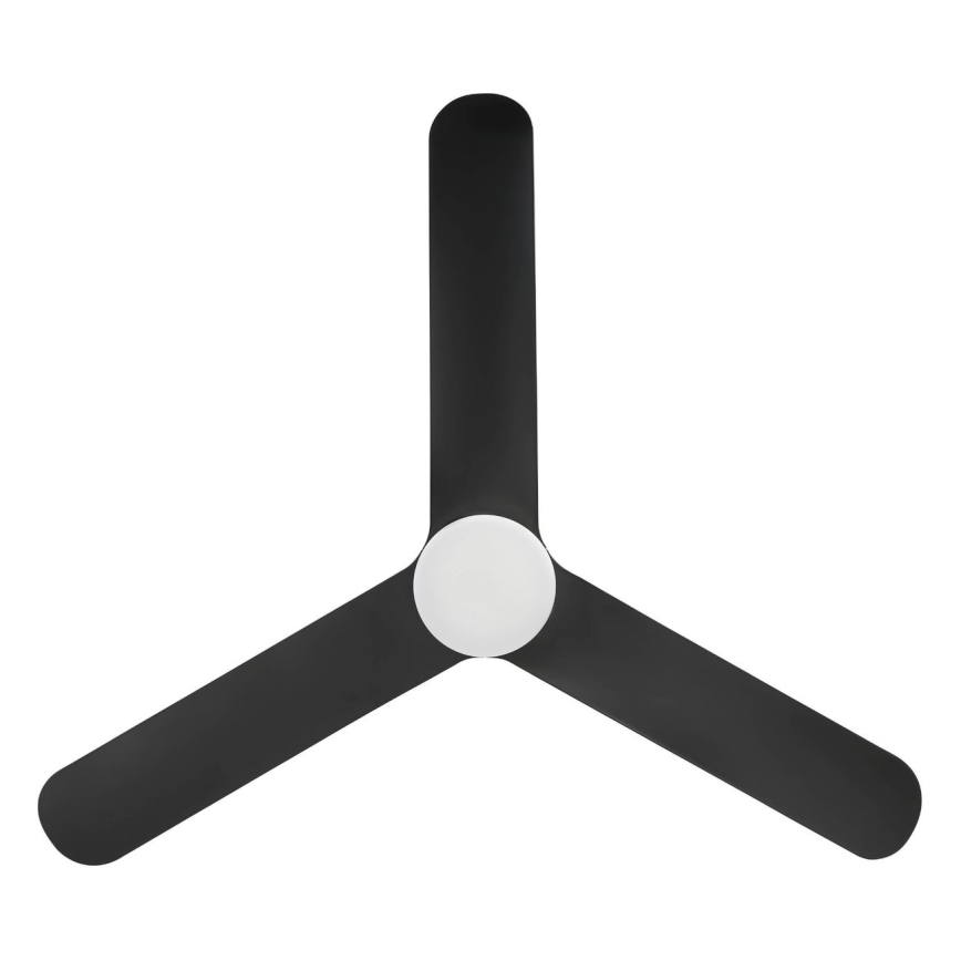 Eglo - Dæmpbar LED-loftventilator LED/17W/230V 3000/4000/5000K Ø 132 cm sort + fjernbetjening
