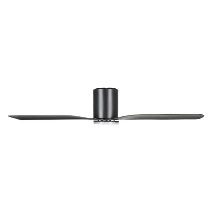 Eglo - Dæmpbar LED-loftventilator LED/17W/230V 3000/4000/5000K Ø 132 cm sort + fjernbetjening