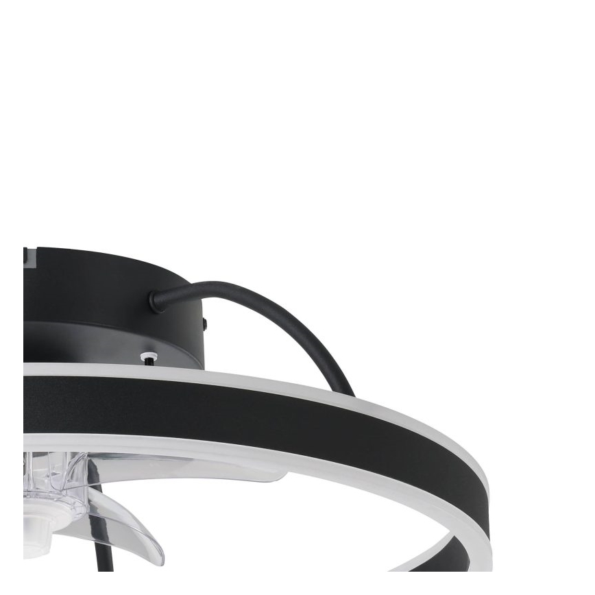 Eglo - LED RGBW dæmpbar loftventilator LED/36W/230V 3000-6500K Ø 50 cm sort + fjernbetjening