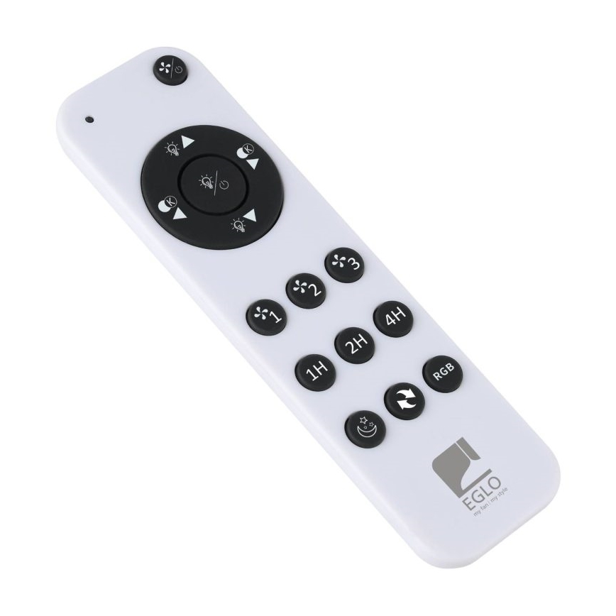 Eglo - LED RGBW dæmpbar loftventilator LED/36W/230V 3000-6500K Ø 50 cm sort + fjernbetjening