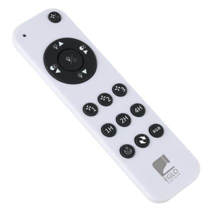 Eglo - LED RGBW dæmpbar loftventilator LED/36W/230V 3000-6500K sort + fjernbetjening