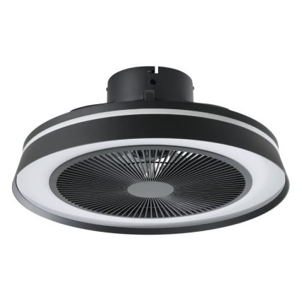 Eglo - Dæmpbar LED RGBW loftsventilator 3xLED/8,5W/230V+LED/6W 2700-6500K Ø 48 cm sort + fjernbetjening