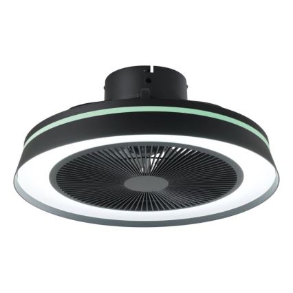 Eglo - Dæmpbar LED RGBW loftsventilator 3xLED/8,5W/230V+LED/6W 2700-6500K Ø 48 cm sort + fjernbetjening