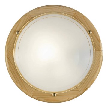 Eglo 3894 - Loftlampe UFO 2xE27/60W/230V Ø 38 cm i fyrretræ