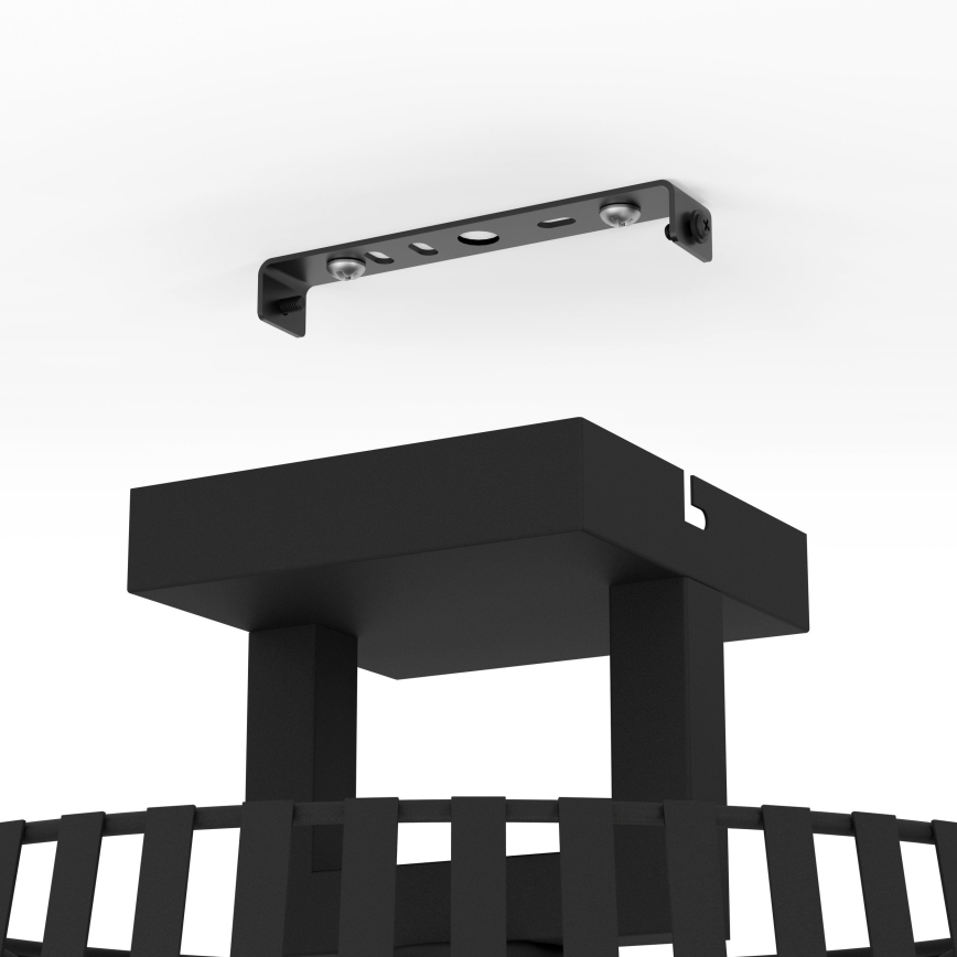 Eglo - Loftlampe 1xE27/40W/230V sort
