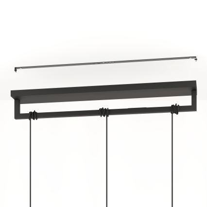 Eglo - Pendel 3xE27/40W/230V sort