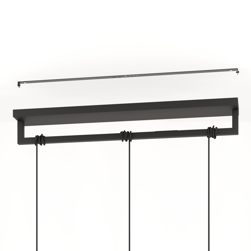 Eglo - Pendel 3xE27/40W/230V sort