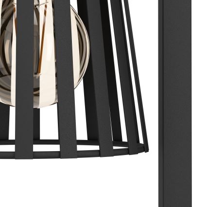 Eglo - Gulvlampe 1xE27/40W/230V sort