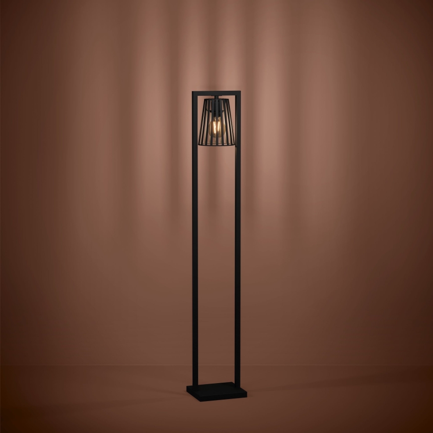Eglo - Gulvlampe 1xE27/40W/230V sort