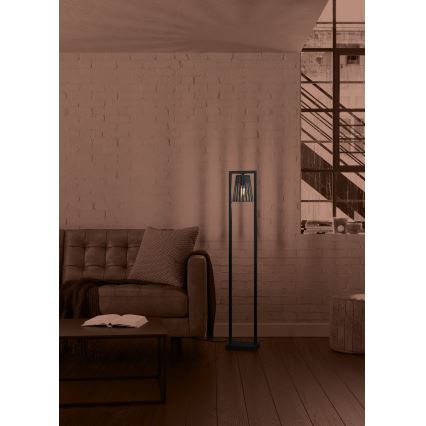 Eglo - Gulvlampe 1xE27/40W/230V sort