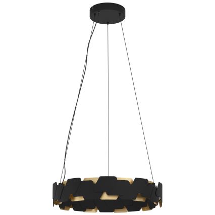 Eglo - LED pendel dæmpbar LED/72W/230V 3000K sort/guldfarvet