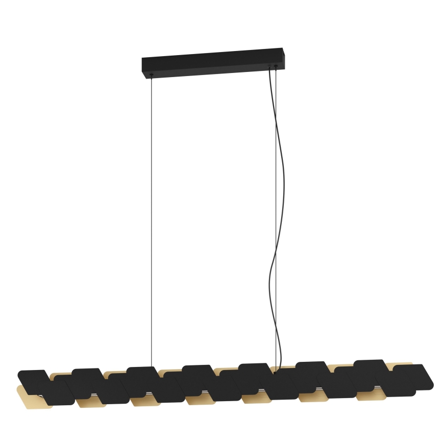 Eglo - LED pendel dæmpbar LED/44W/230V 3000K sort/guldfarvet