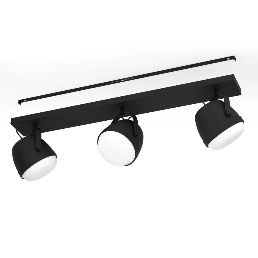 Eglo - Spotlampe 3xE27/28W/230V sort