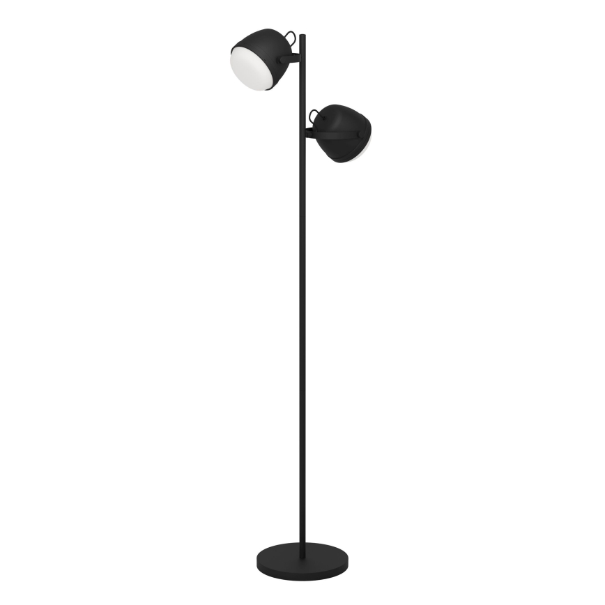 Eglo - Gulvlampe 2xE27/28W/230V sort
