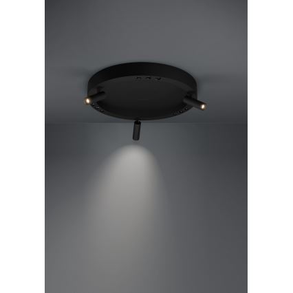 Eglo - LED loftlampe dæmpbar 3xLED/8W/230V + 3xLED/8,5W 3000K sort + fjernbetjening