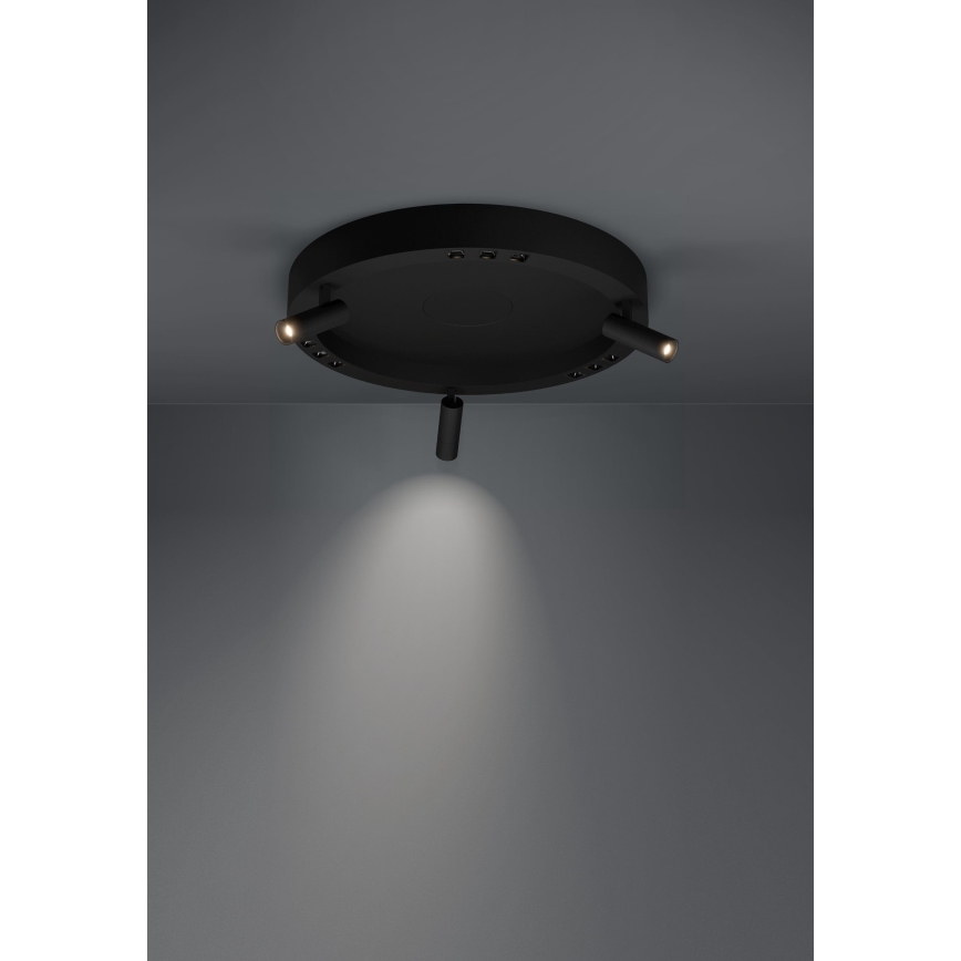 Eglo - LED loftlampe dæmpbar 3xLED/8W/230V + 3xLED/8,5W 3000K sort + fjernbetjening