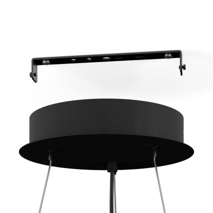 Eglo - LED pendel dæmpbar 3xLED/8W/230V + 3xLED/8,5W 3000K sort + fjernbetjening