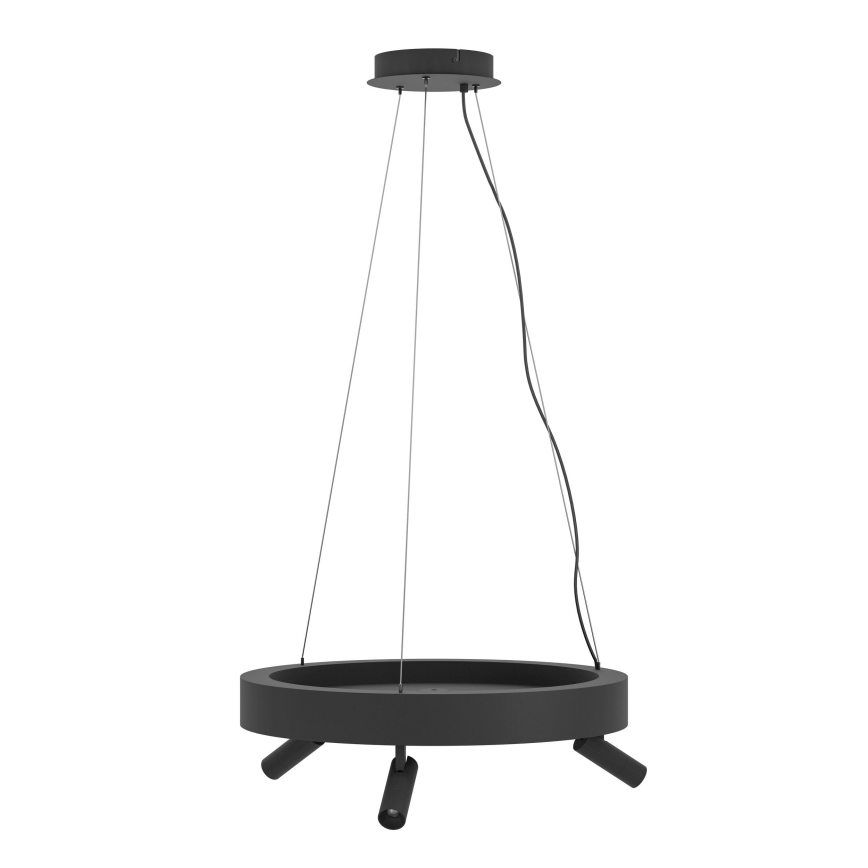 Eglo - LED pendel dæmpbar 3xLED/8W/230V + 3xLED/8,5W 3000K sort + fjernbetjening