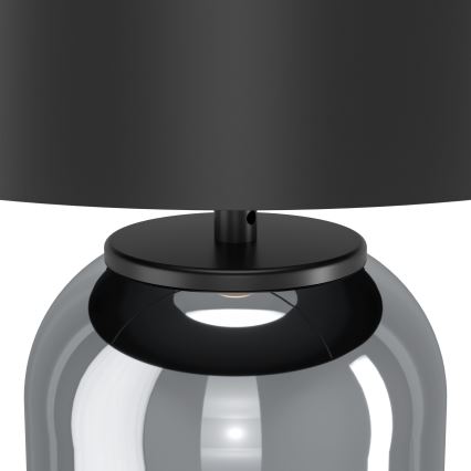 Eglo - Bordlampe 1xE27/40W/230V sort/røget