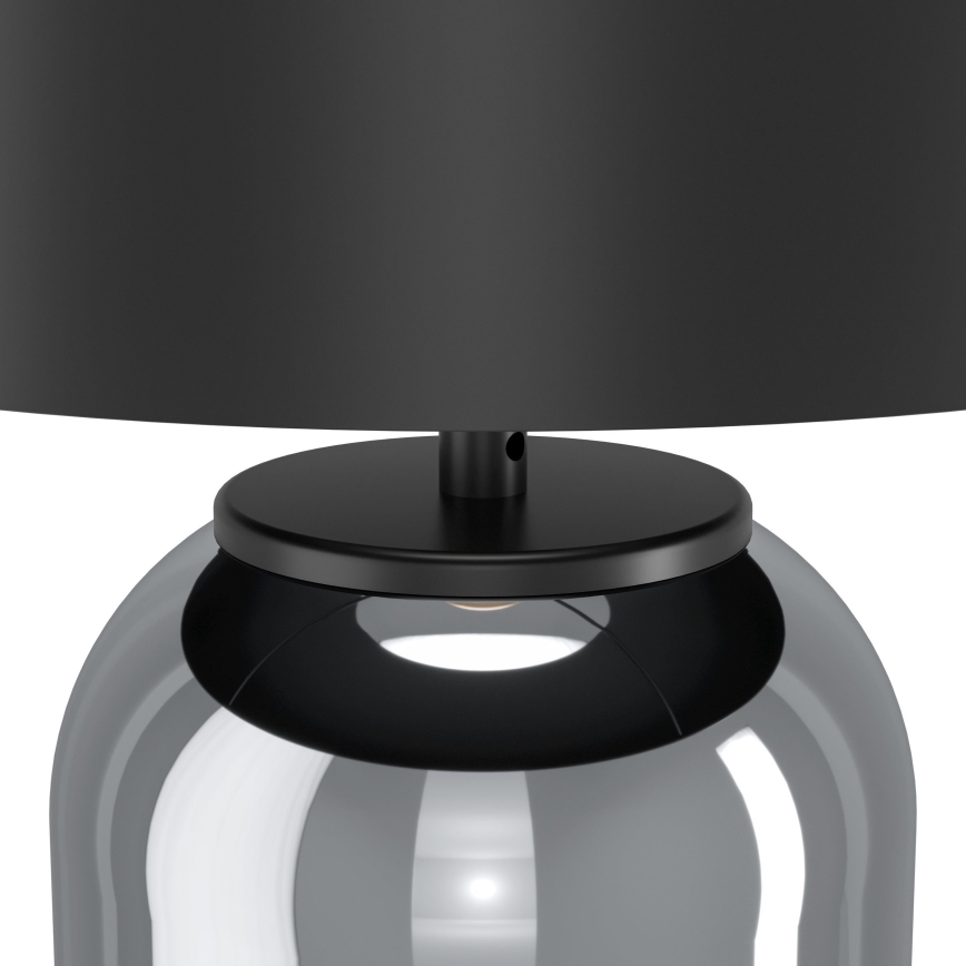 Eglo - Bordlampe 1xE27/40W/230V sort/røget