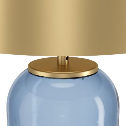 Eglo - Bordlampe 1xE27/40W/230V guldfarvet/blå
