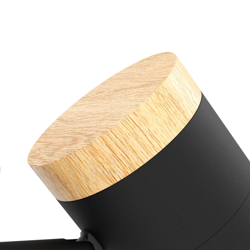 Eglo - LED gulvlampe 3xGU10/4,5W/230V 3000K sort/brun