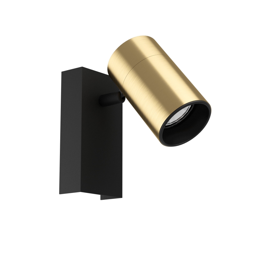 Eglo - LED vægspot 1xGU10/4,5W/230V 3000K sort/guldfarvet