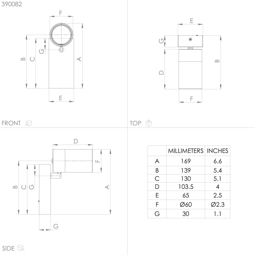 Eglo - LED vægspot 1xGU10/4,5W/230V 3000K sort/guldfarvet