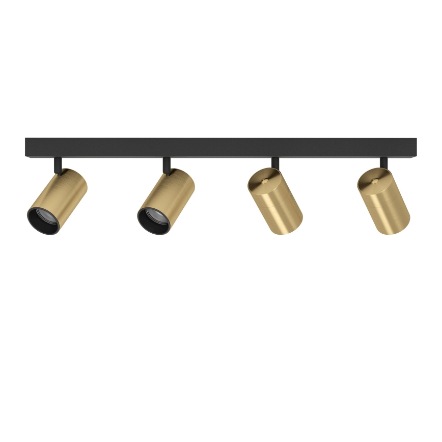 Eglo - LED spotlampe 4xGU10/4,5W/230V 3000K sort/guldfarvet