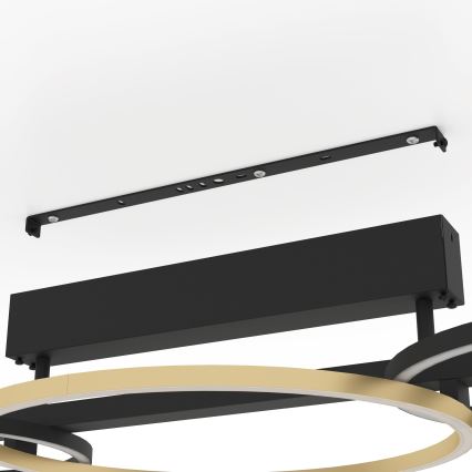 Eglo - LED loftlampe dæmpbar 2xLED/12,5W/230V + LED/15,5W 3000K sort