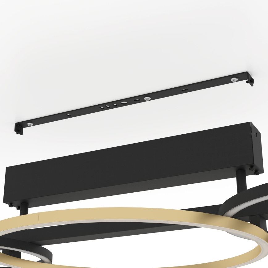 Eglo - LED loftlampe dæmpbar 2xLED/12,5W/230V + LED/15,5W 3000K sort
