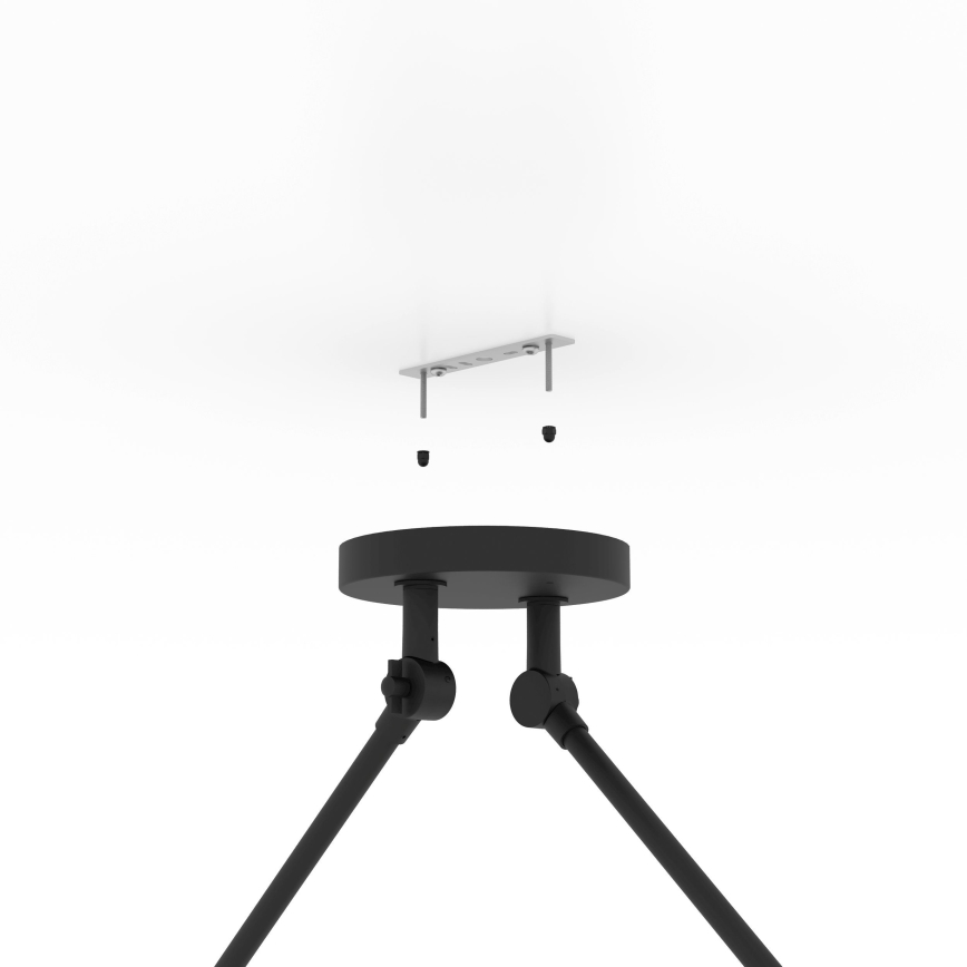 Eglo - Pendellampe 2xE27/40W/230V sort