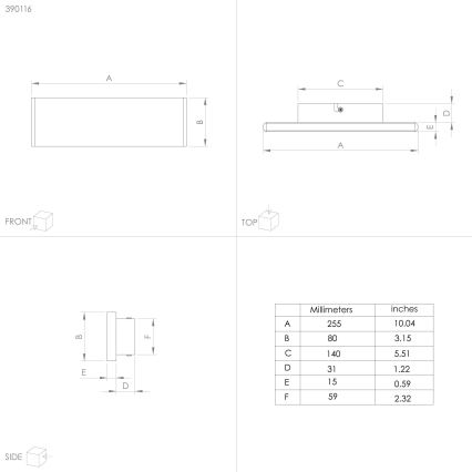Eglo - LED væglampe 2xLED/5,4W/230V 3000K sort
