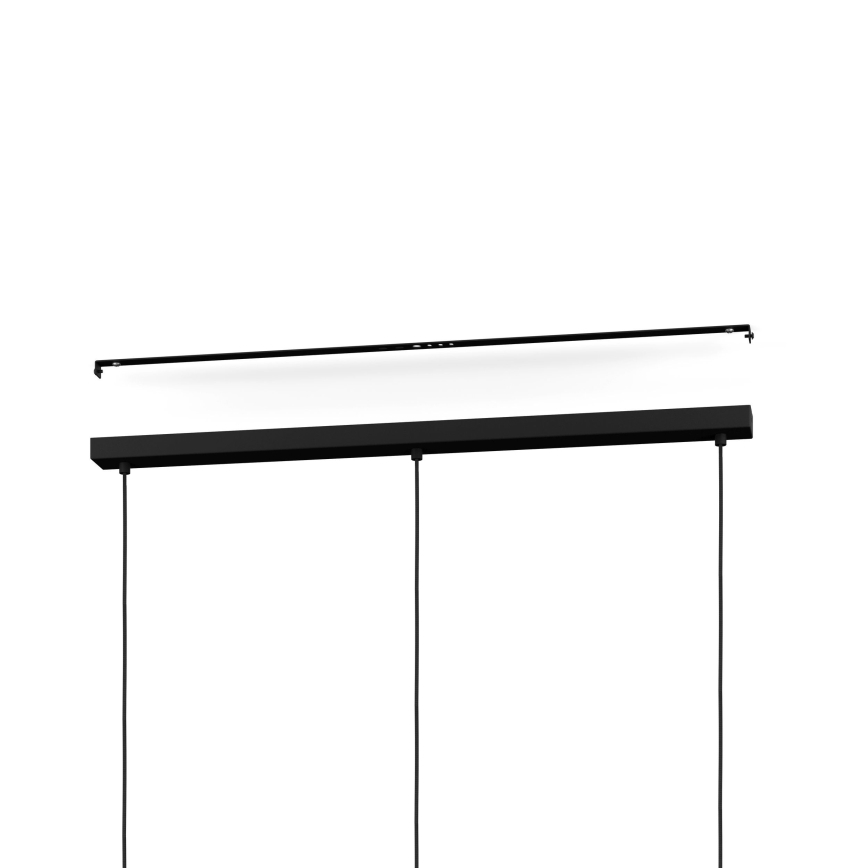Eglo - Pendel 3xE27/40W/230V sort