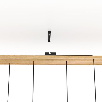 Eglo - Pendel 6xE27/40W/230V sort/brun