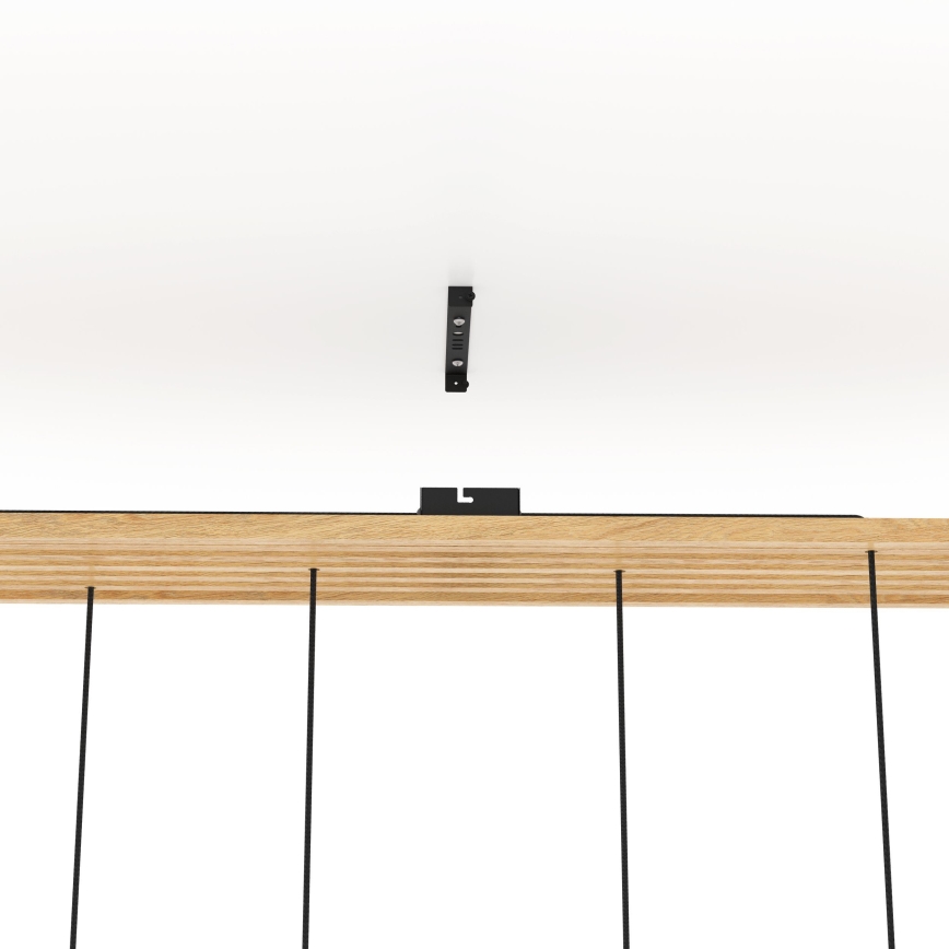 Eglo - Pendel 6xE27/40W/230V sort/brun