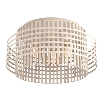 Eglo - Loftlampe 3xE27/40W/230V cremefarvet