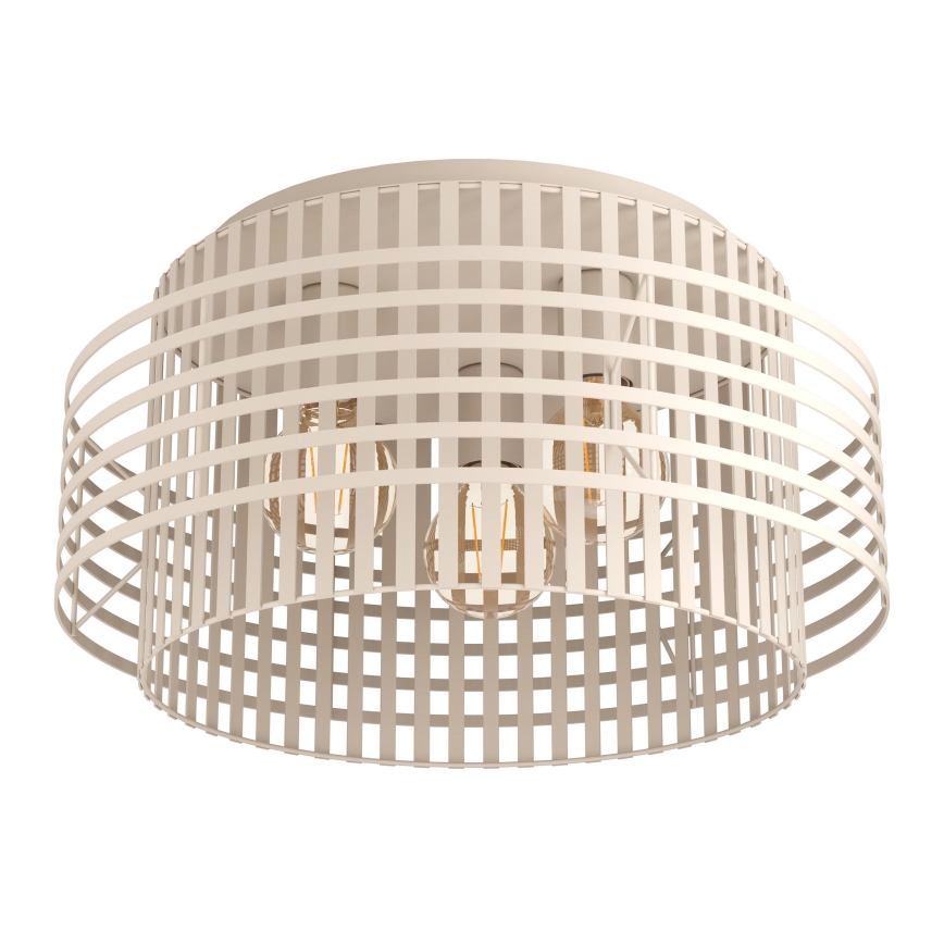 Eglo - Loftlampe 3xE27/40W/230V cremefarvet