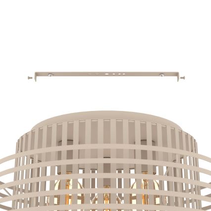 Eglo - Loftlampe 3xE27/40W/230V cremefarvet