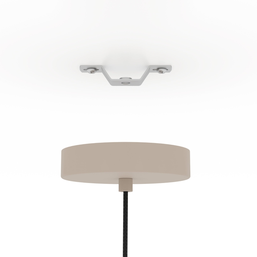 Eglo - Pendel 1xE27/40W/230V diameter 48 cm cremefarvet