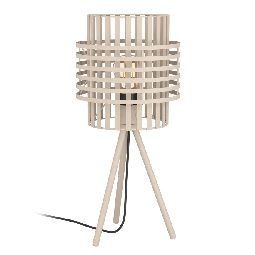 Eglo - Gulvlampe 1xE27/40W/230V cremefarvet