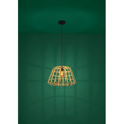 Eglo - Pendel 1xE27/40W/230V diameter 50 cm bambus