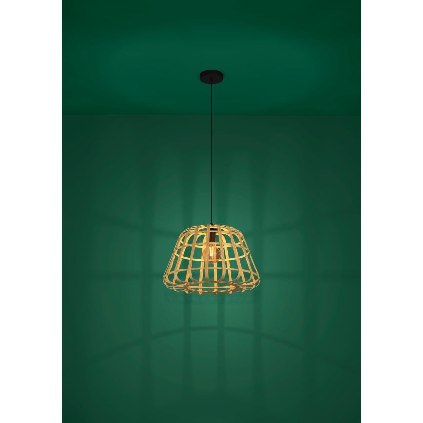 Eglo - Pendel 1xE27/40W/230V diameter 50 cm bambus
