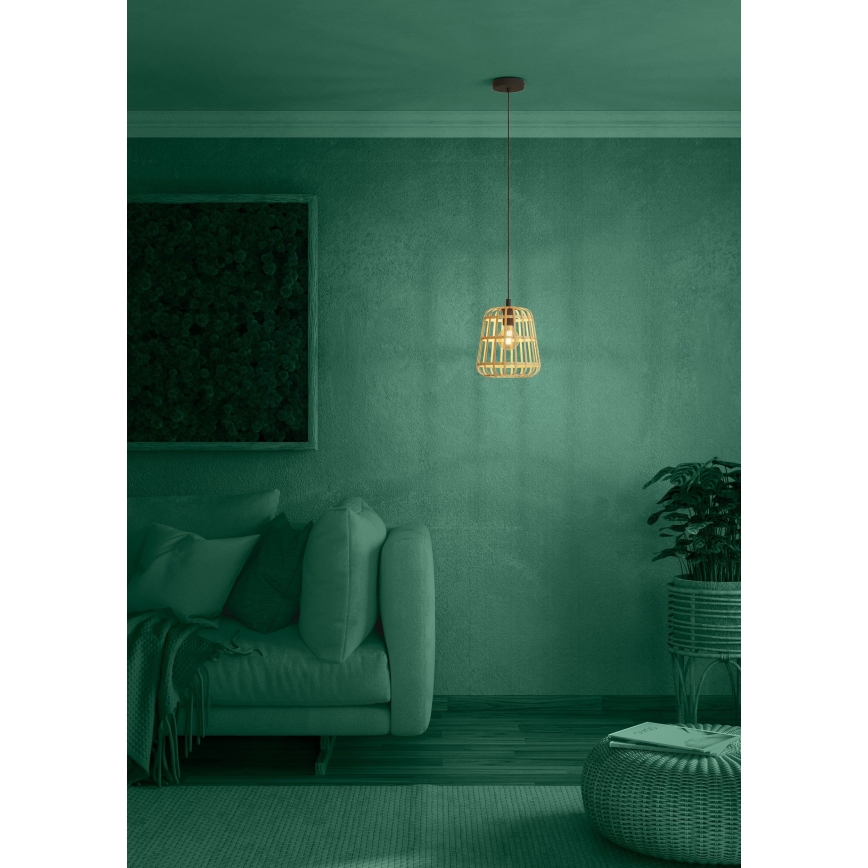 Eglo - Pendel 1xE27/40W/230V diameter 24 cm bambus
