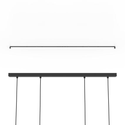 Eglo - Pendel 4xE27/40W/230V sort/brun
